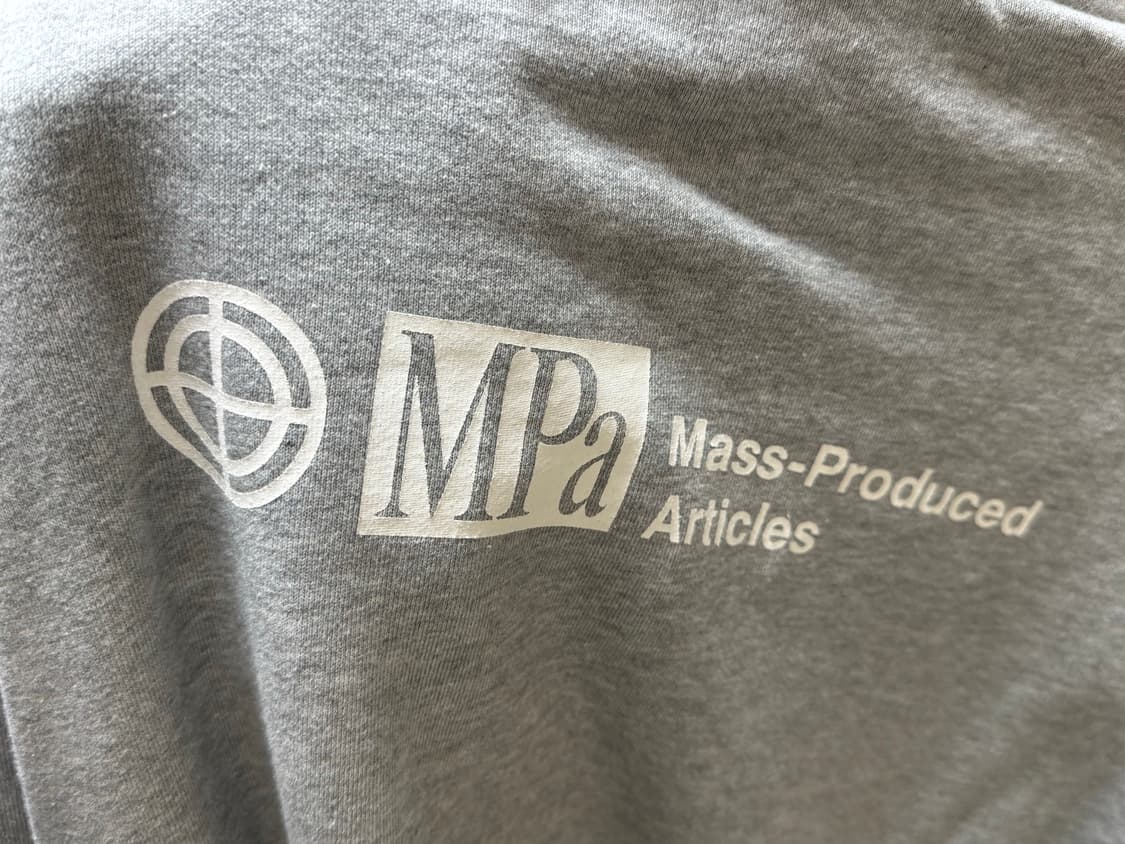 플라스틱프로덕트 그레이 후드집업 s (실사 뒤에) 상품이미지3