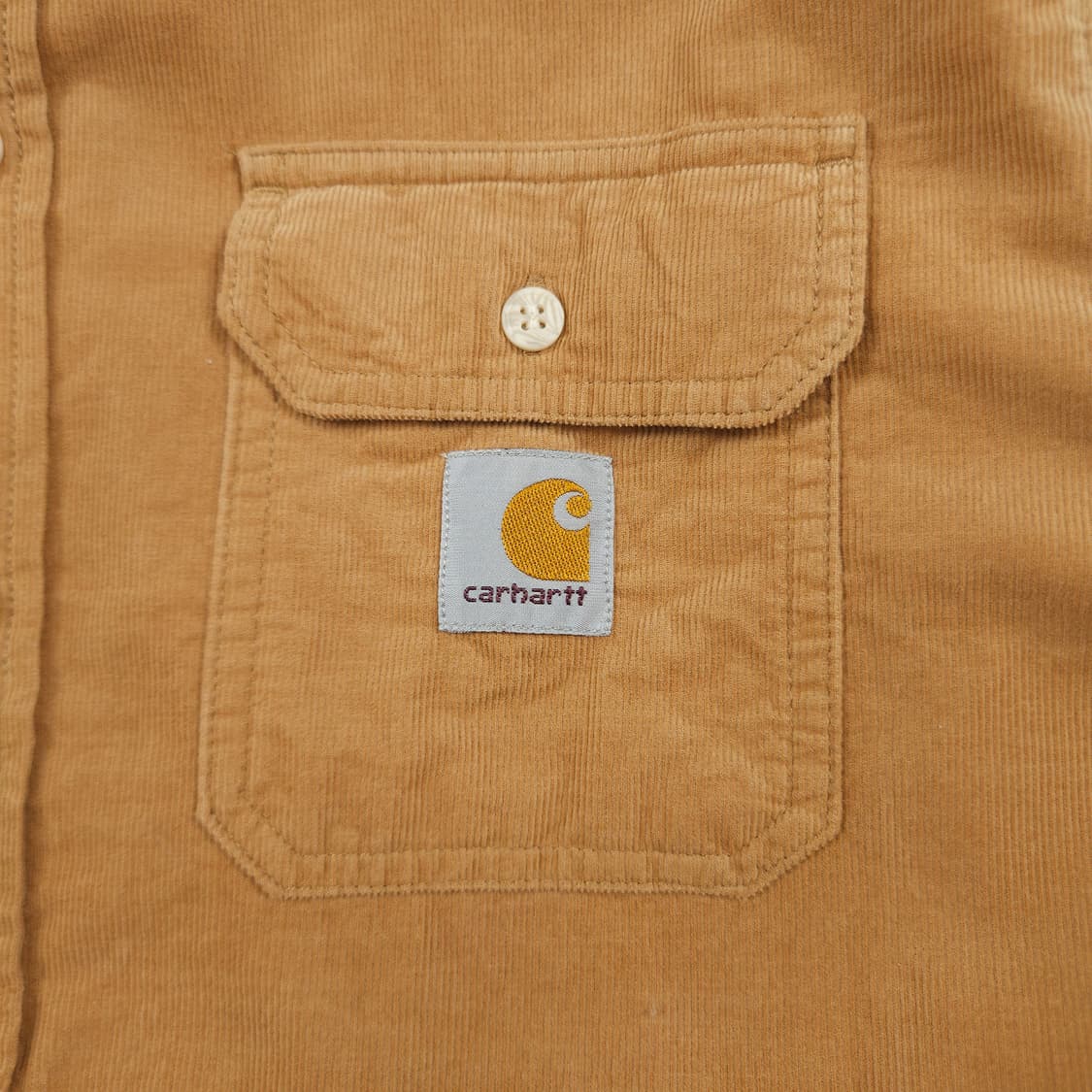 M(95) 칼하트 리워크 코듀로이셔츠 라이트브라운 상품이미지3