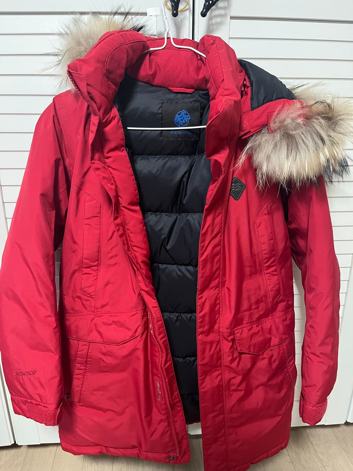 코오롱 레드 패딩 상품이미지1