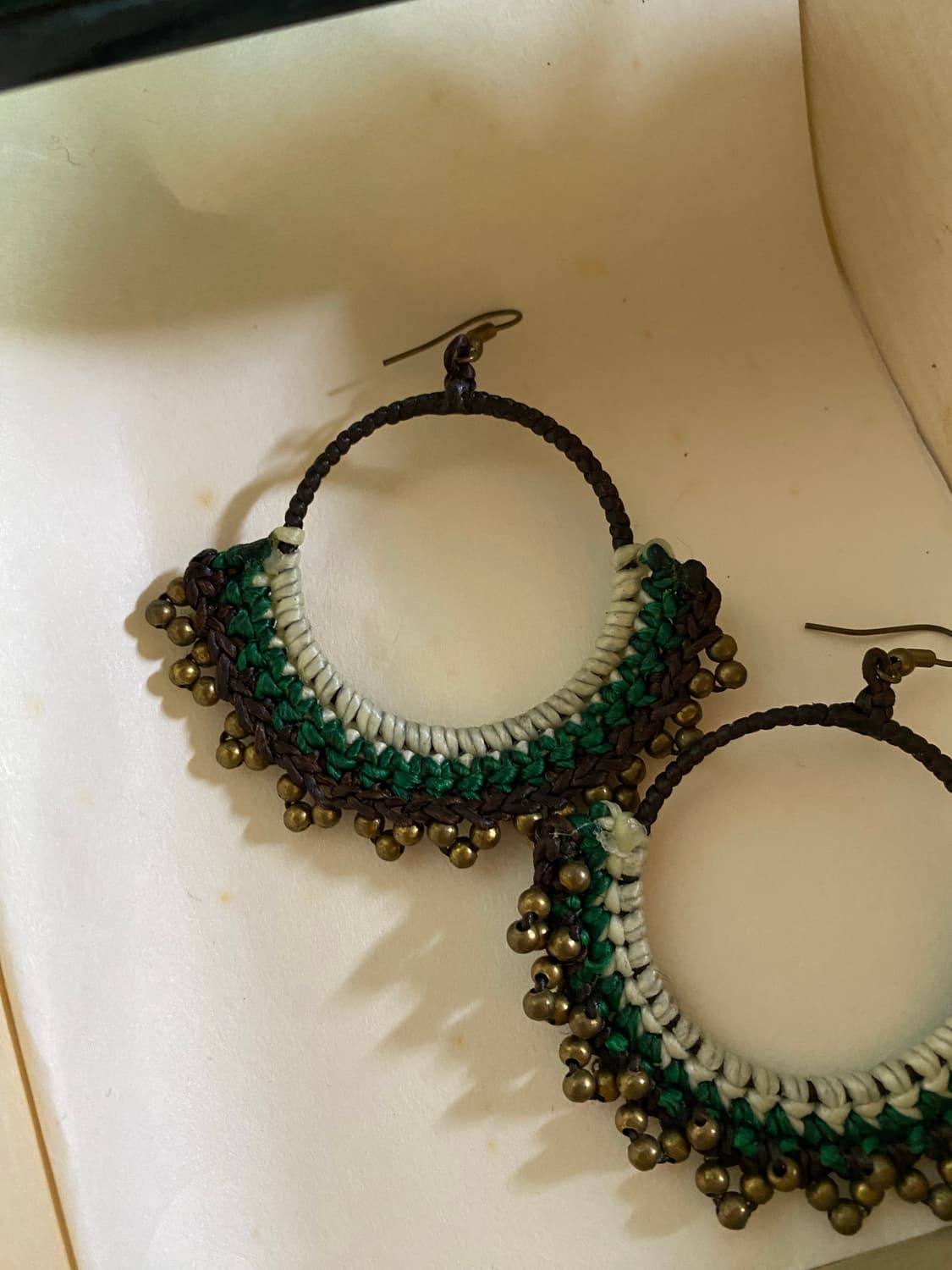 그린 브라운 핸드메이드 귀걸이 상품이미지3