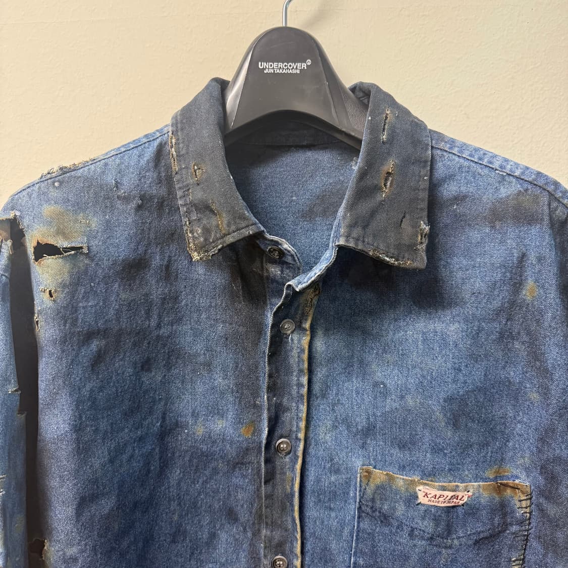 빈티지 코팅왁스 커스텀 데님자켓  상품이미지4