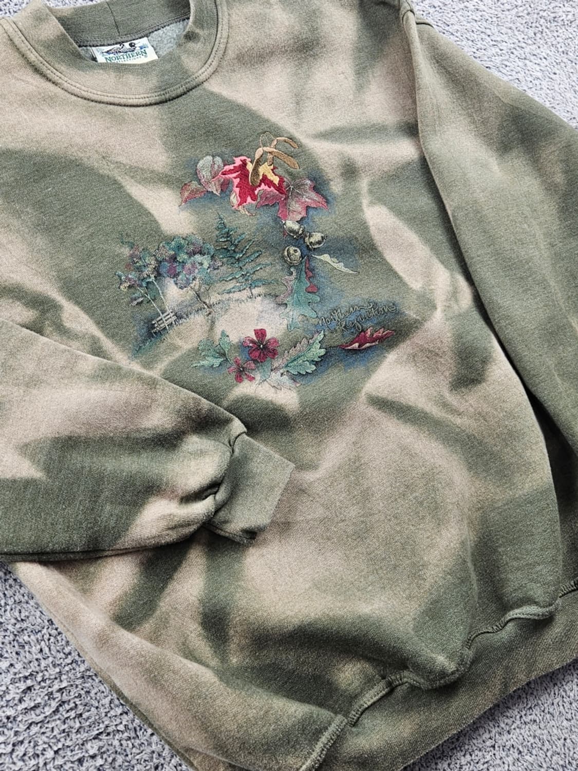 NORTHERN 다잉 커스텀 맨투맨 스웻 셔츠 ( M추정 )/ 10953 상품이미지6