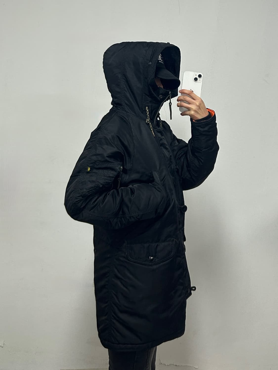 알파인더스트리 n3b 야상 점퍼 블랙 상품이미지2