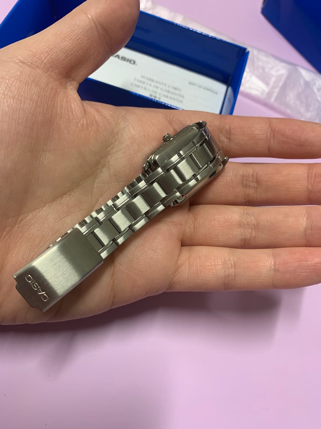 카시오 스퀘어 메탈 시계  상품이미지3