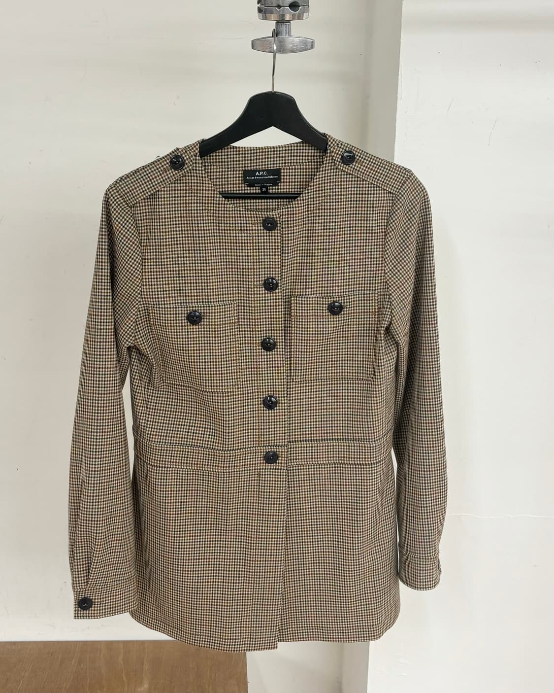 아페쎄 클래식 체크 자켓 상품이미지1