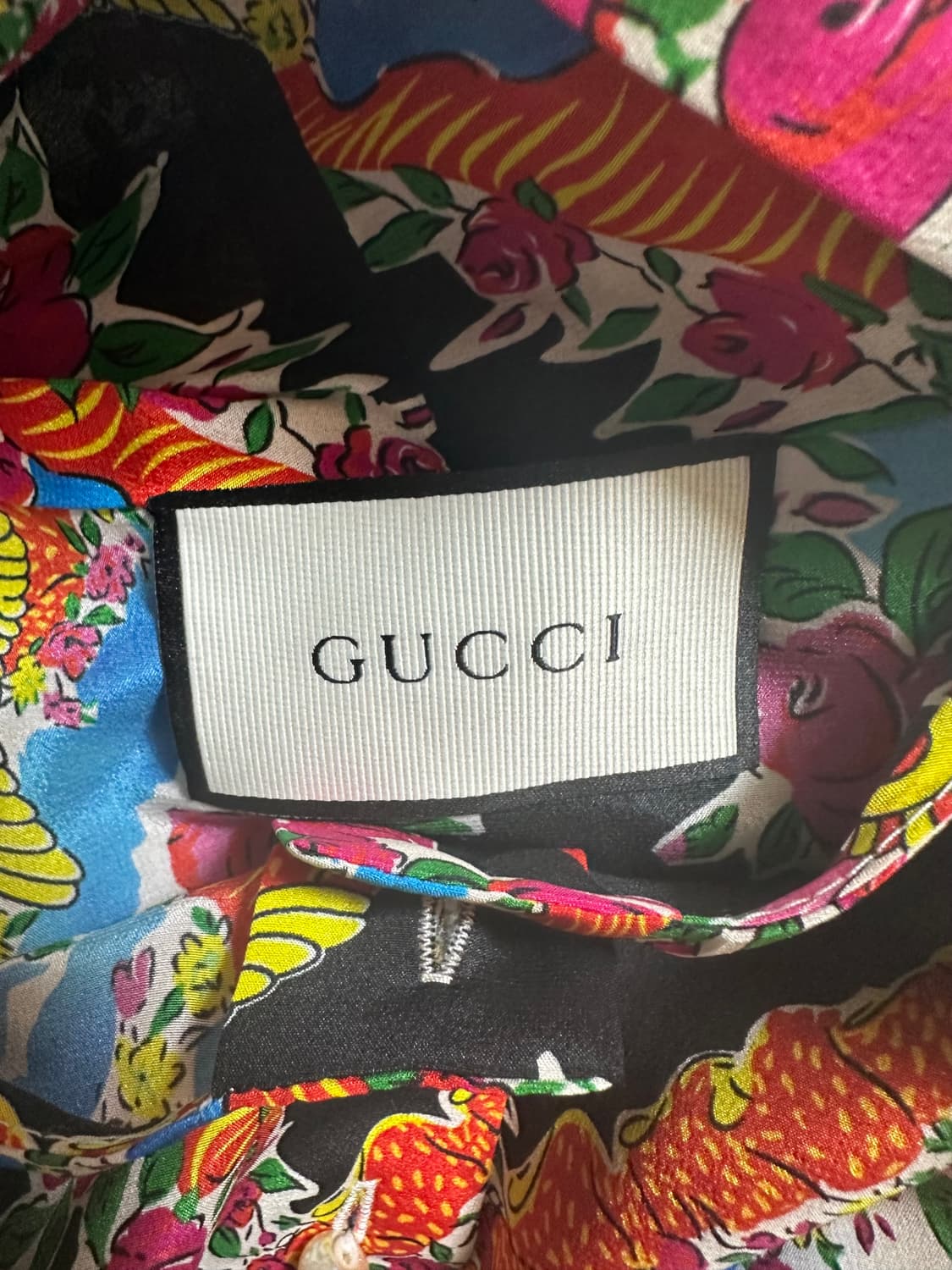 구찌 플라워 실크100 블라우스 정품 상품이미지8