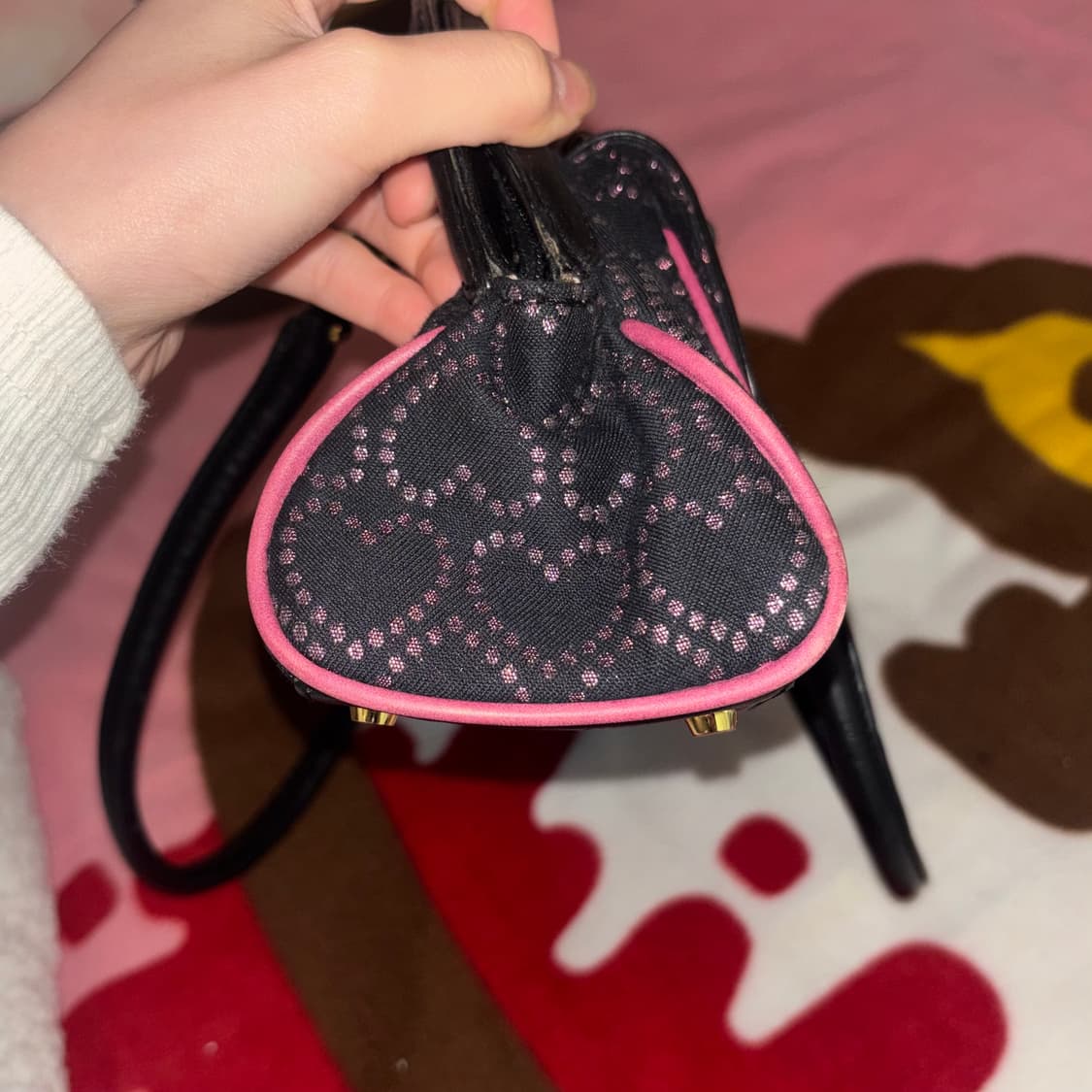 빈티지 LOVCAT 러브캣 히메 갸루 검핑 가방 캐캐채깔 핀터 상품이미지7