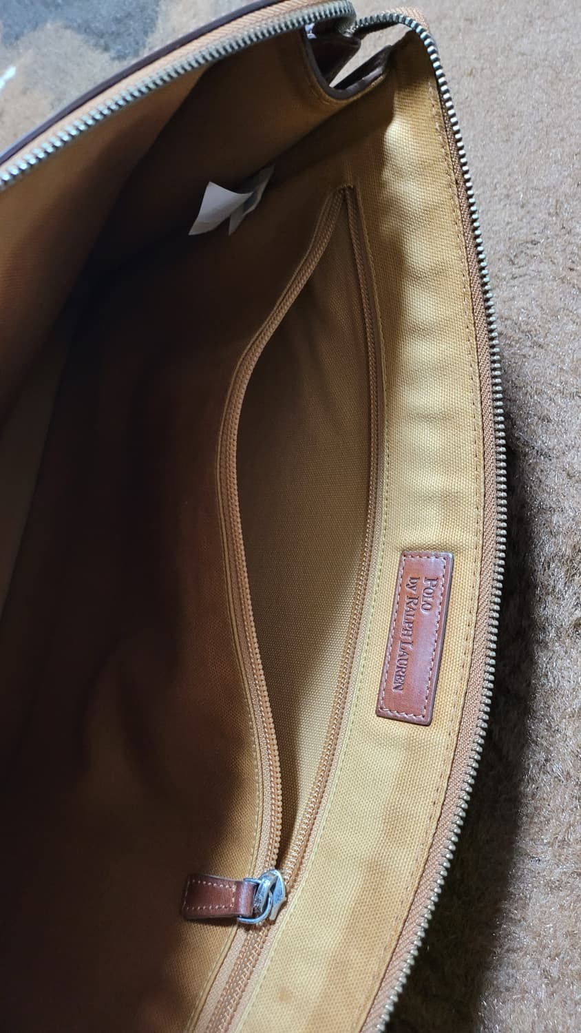 폴로 랄프로렌 남성용 소가죽 비지니스 파우치(40*29) 상품이미지8