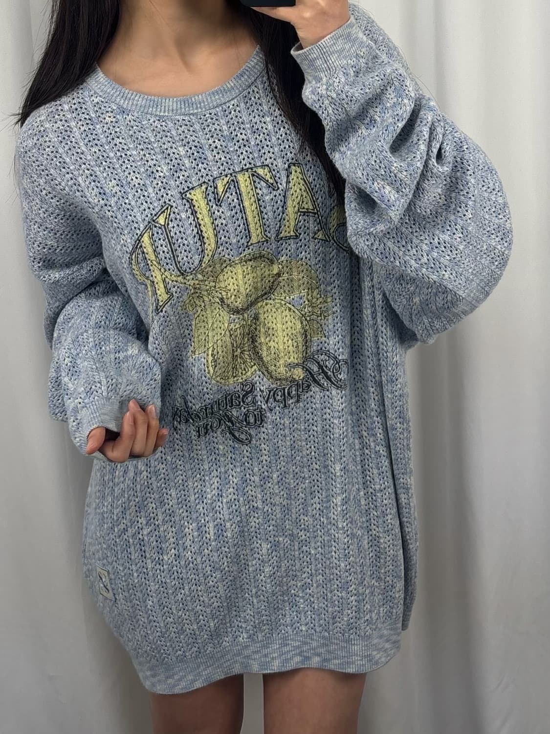 세터 이비자 썬 레트로 그래픽 메쉬 니트 상품이미지2