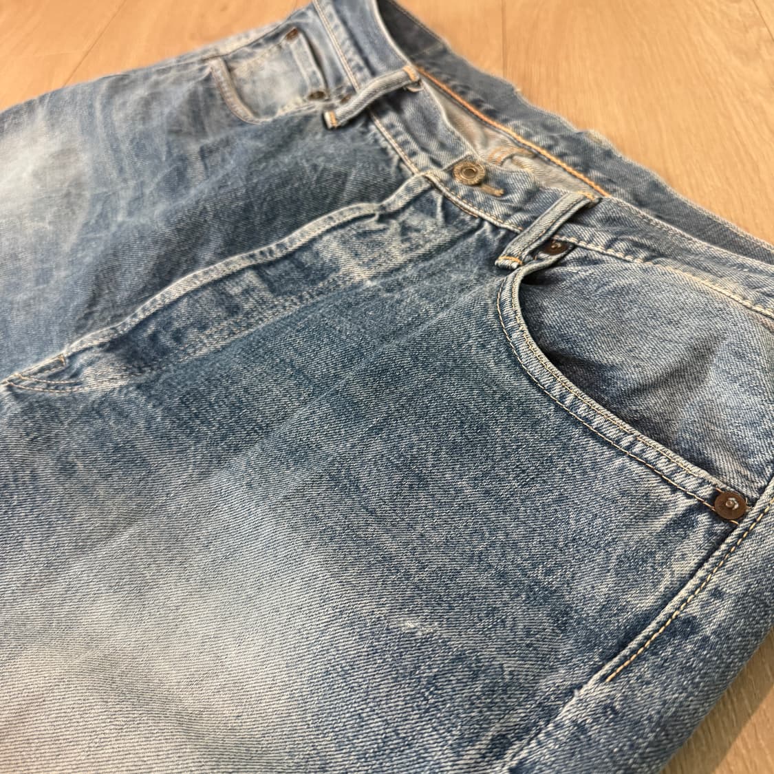 웨어하우스 세컨핸드 66 모델 불명 1100 실측 34인치 상품이미지1