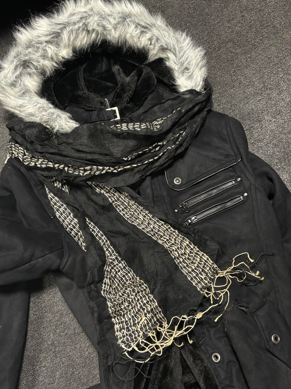 Vintage Gothic punk muffler 상품이미지1
