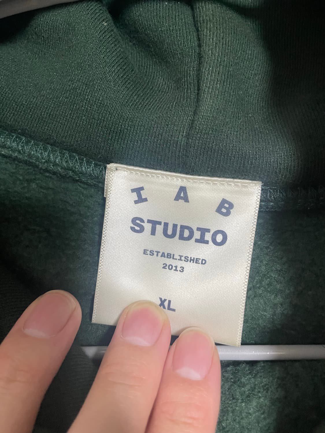 아이앱 스튜디오 딥 그린 후드티 XL 상품이미지5