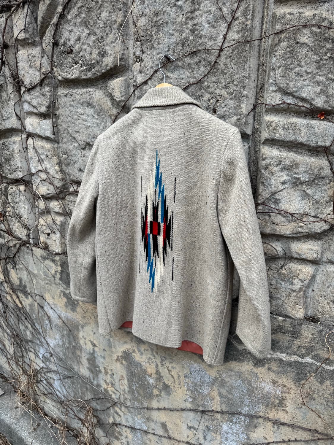 오르테가 핸드 우븐 울 네이티브 아메리칸 웨스턴 나바호 치마요 자켓 상품이미지4