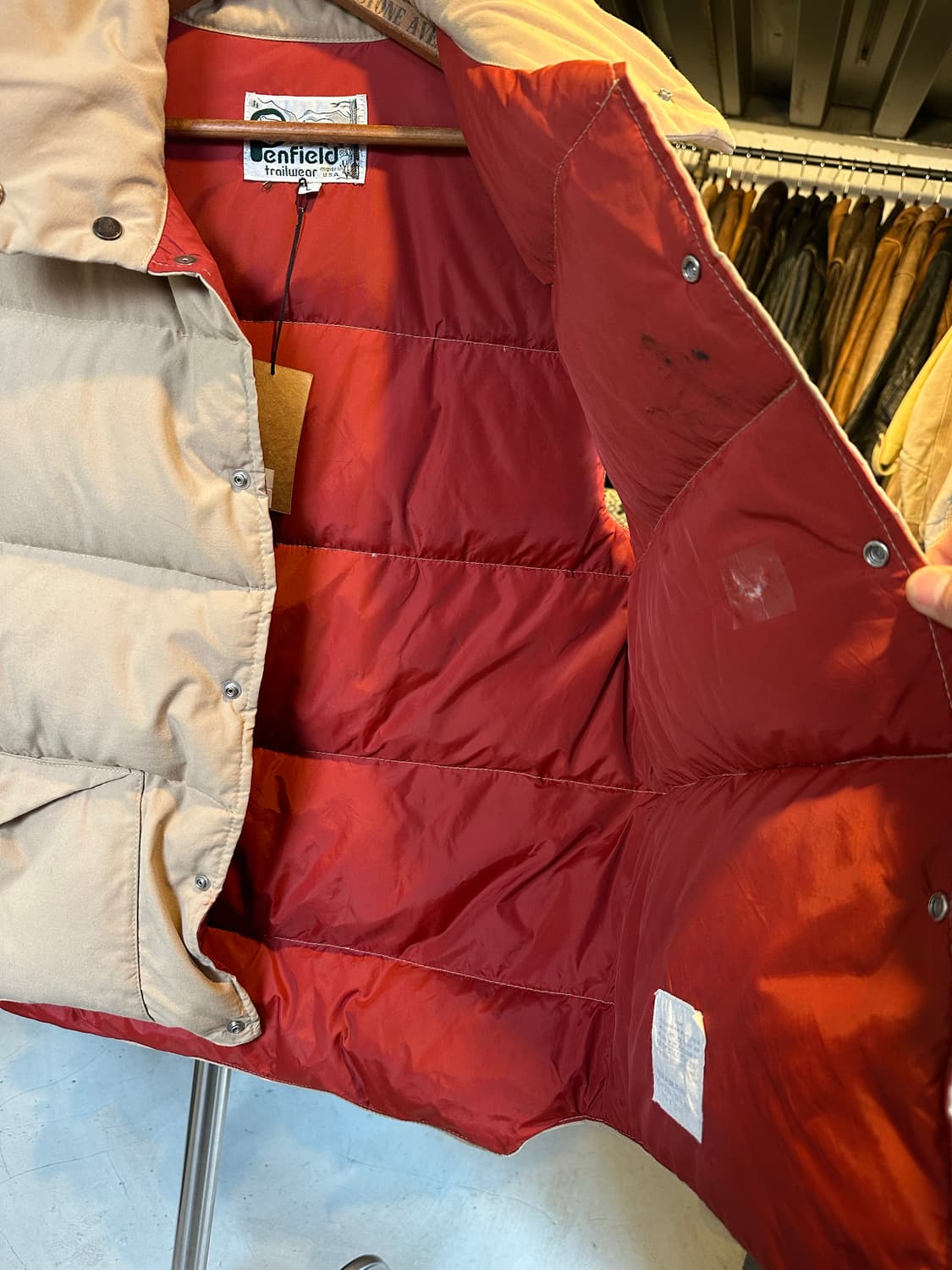 80s 펜필드 덕 다운 베스트 made in usa 상품이미지7