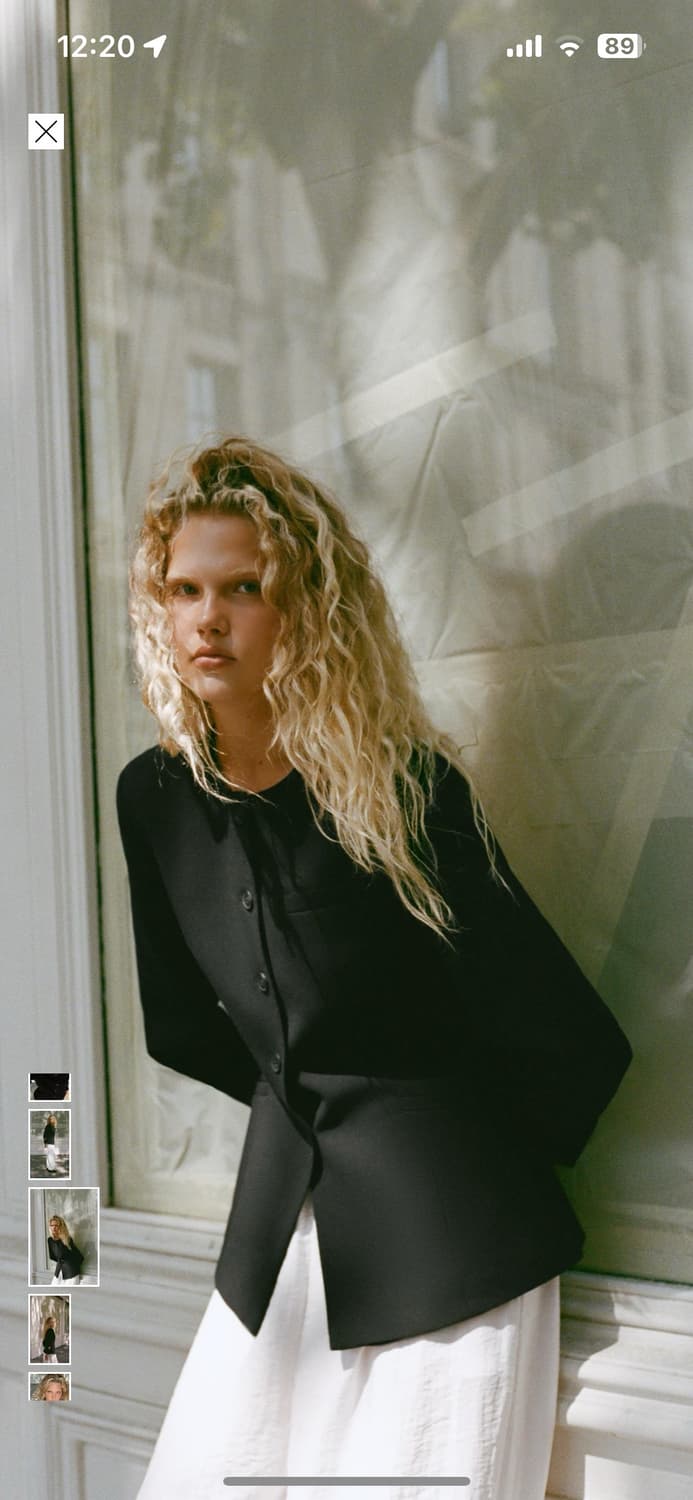 자라 숄더 패드 타이드핏 블레이저 S 상품이미지5