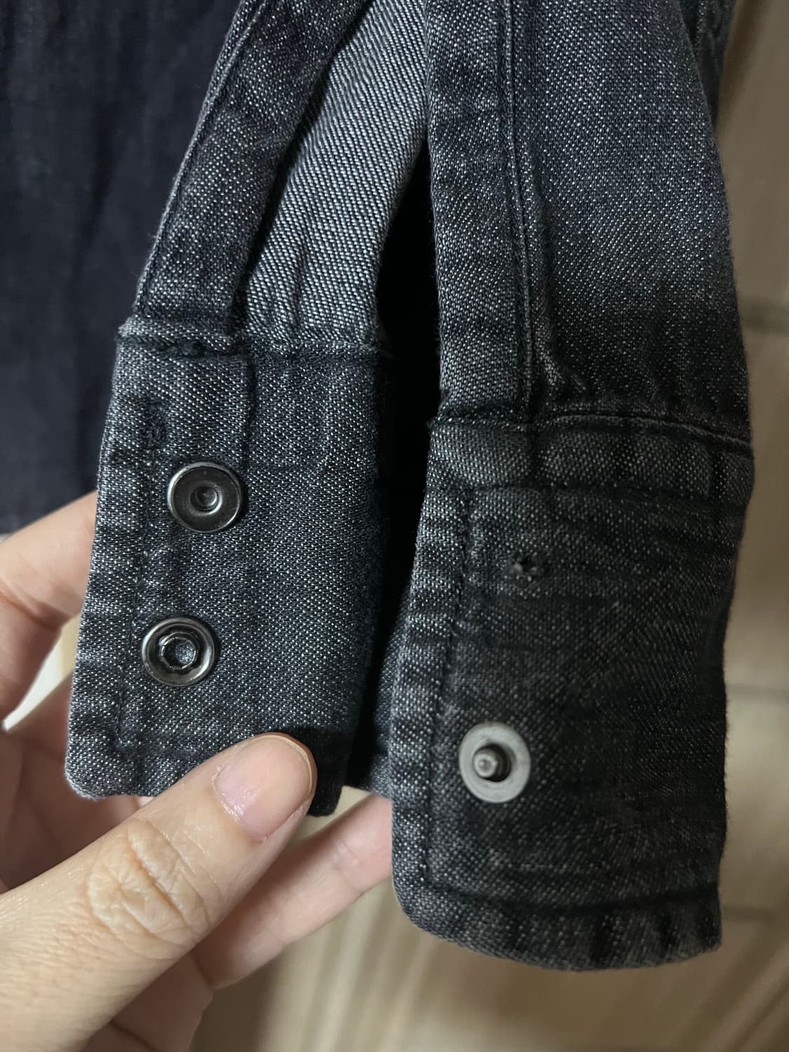 리바이스 바스토우 흑청 웨스턴 데님 셔츠 L 상품이미지3