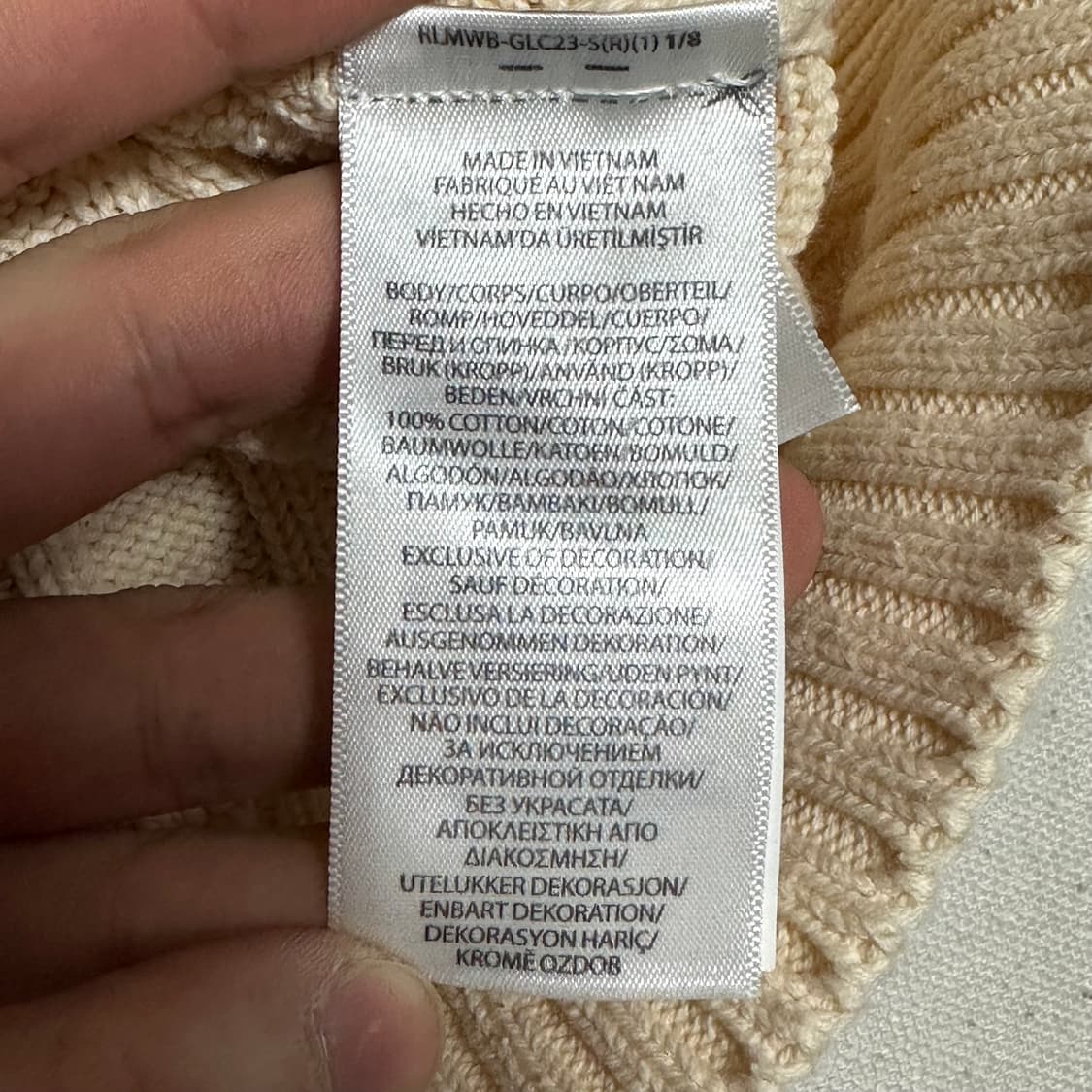 L 폴로랄프로렌 블루 포니 브이넥 케이블 니트 상품이미지5