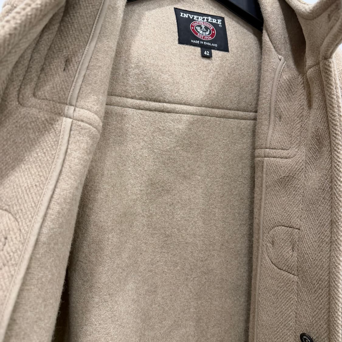 Invertere 인버티어 뉴튼 애보트 더플코트 42사이즈 팝니다 상품이미지8