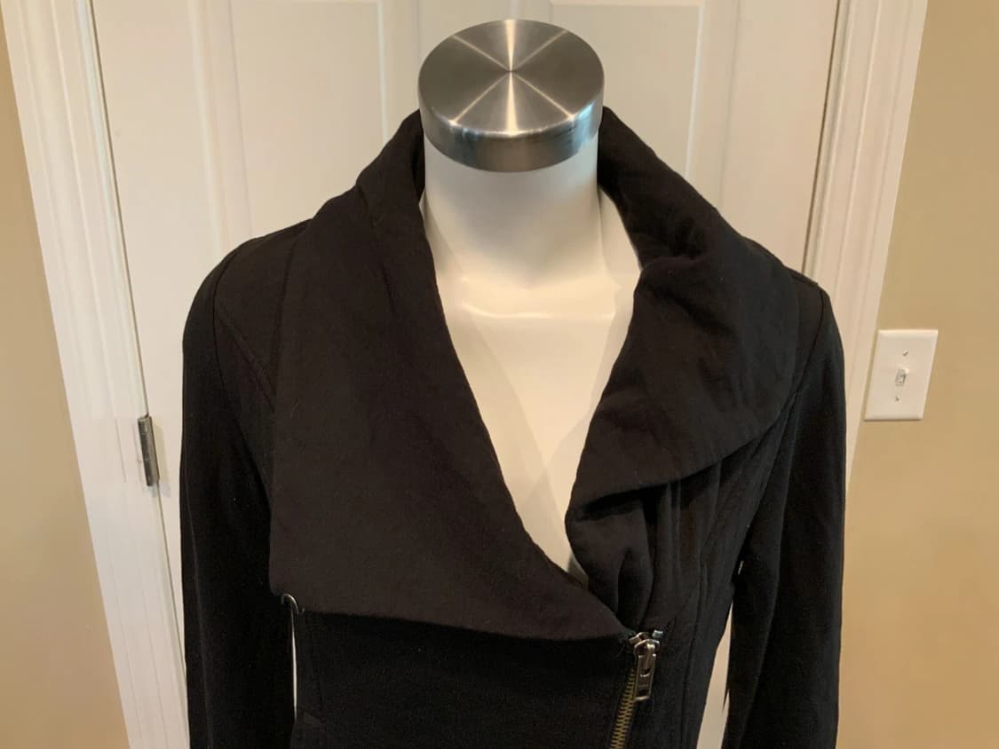 헬무트 랭 비대칭 집업 자켓 블랙 상품이미지2