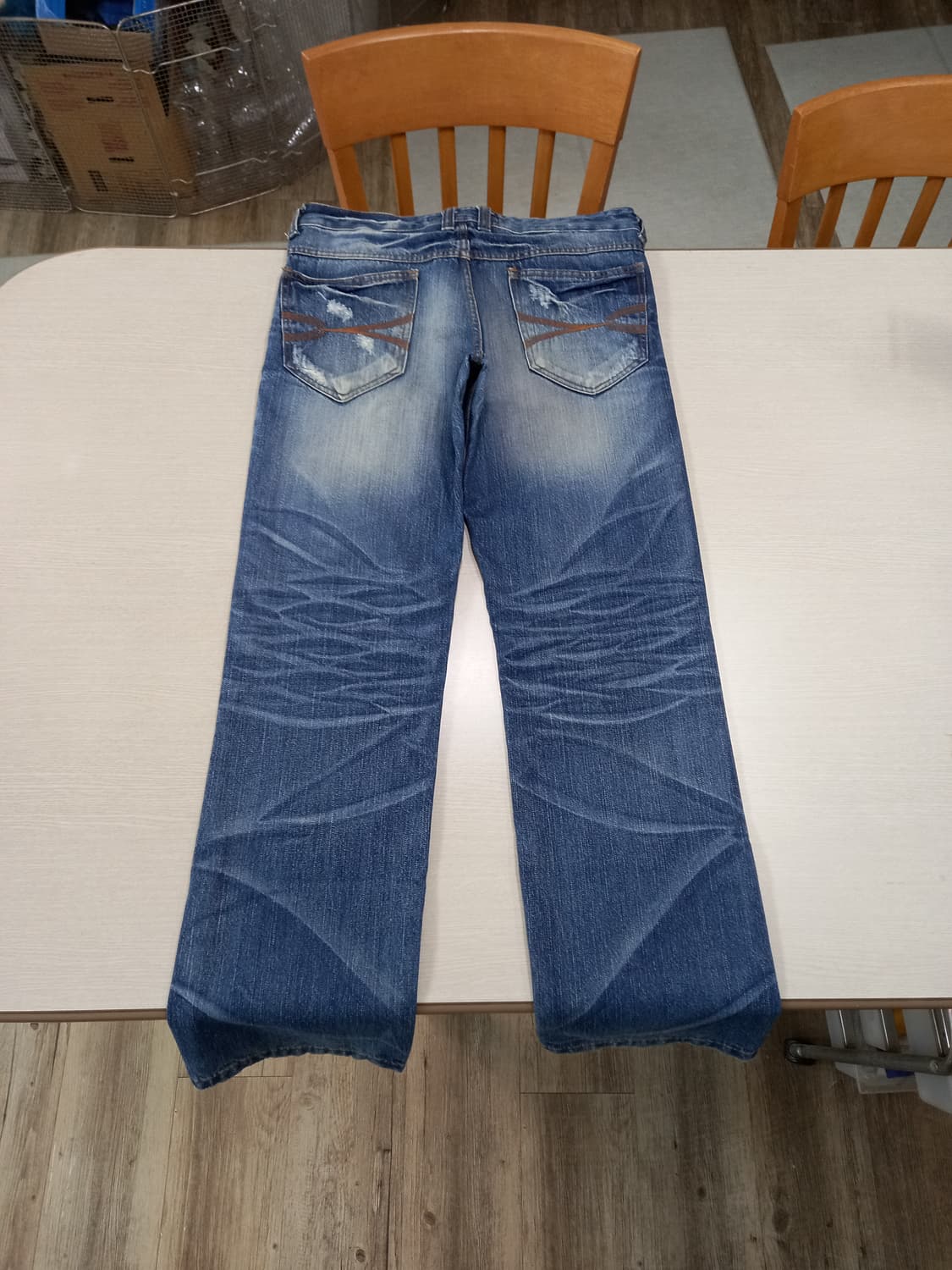 33 KELLO JEANS 데미지워싱 일자진 33-415 상품이미지2