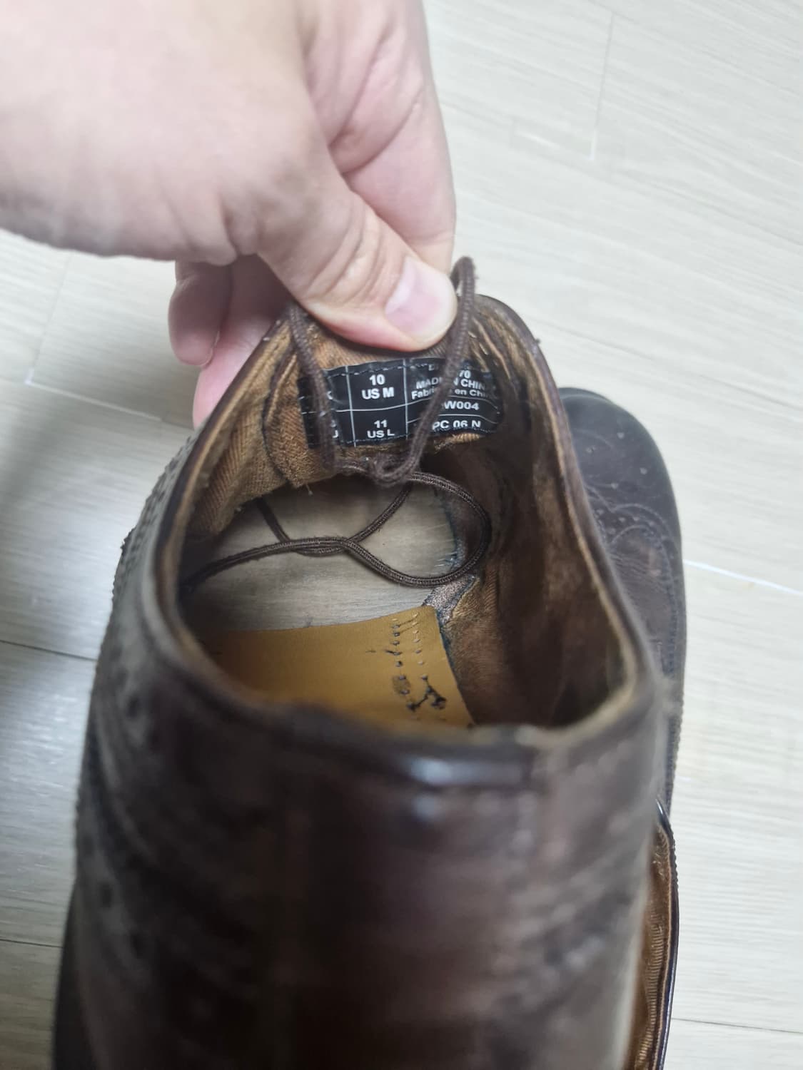 (280) 닥터마틴 3989 브로그 윙팁 브라운 상품이미지5