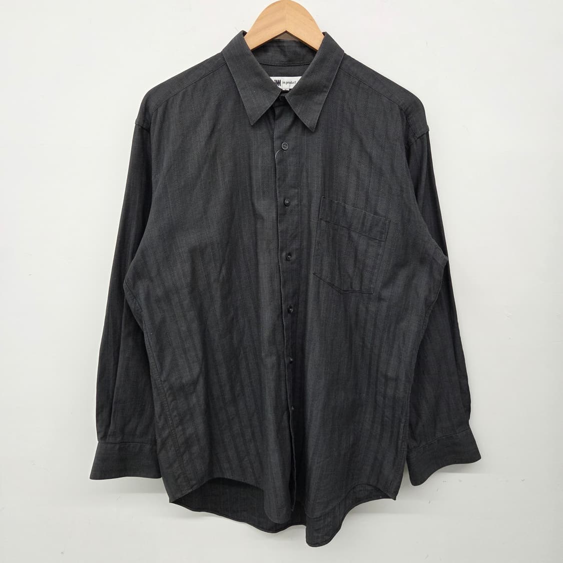 이세이미야케 빈티지 블랙 셔츠 남성L 상품이미지2