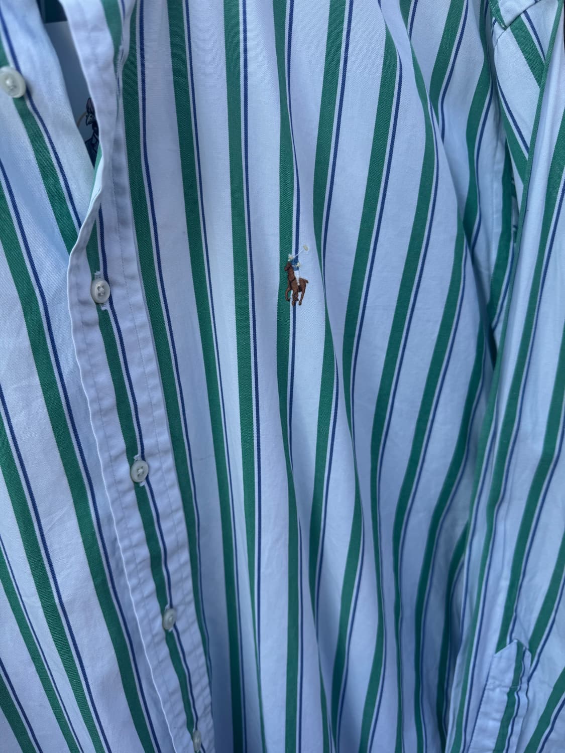 90s 폴로 랄프로렌 빈티지 blaire 루즈핏 스트라이프 셔츠 상품이미지5