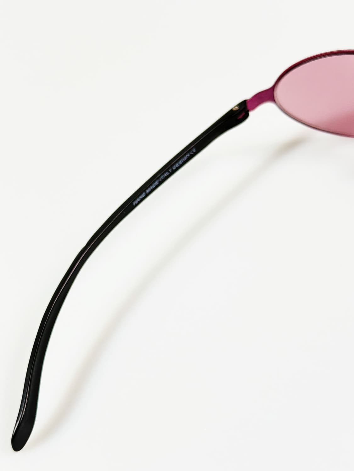90s DOMON 핑크 메탈 슬림 오벌 프레임 빈티지 틴트 선글라스 상품이미지6