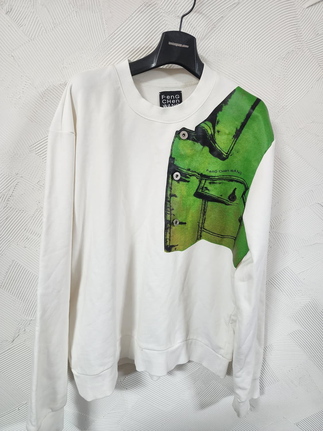 Feng Chen Wang 흰색 프린팅 맨투맨 상품이미지1