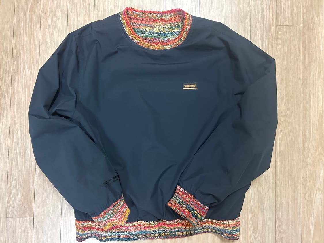 [S]디스이즈네버댓X고어텍스 리버시블 니트 크루 네이비 상품이미지2