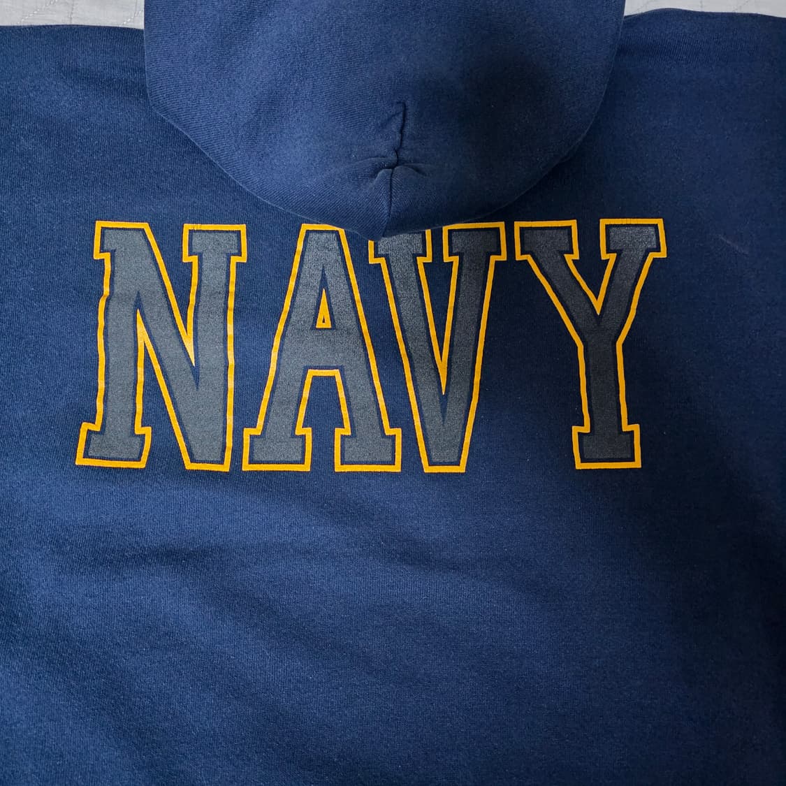 [XL] 90s USA 네이비 USN NAVY 빈티지 후드티 블리칭 상품이미지5