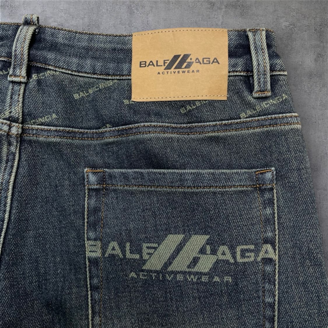 발렌시아가 Balenciaga 로고 프린트 데님팬츠 33 상품이미지8