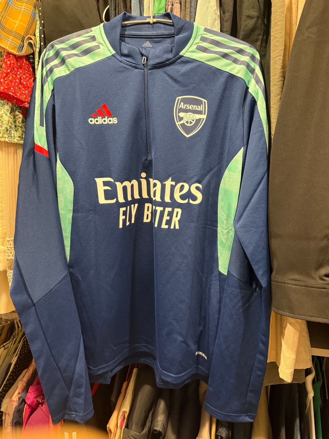 아디다스 아스날 트레이닝 반집업 유럽 S 일본 M 상품이미지1