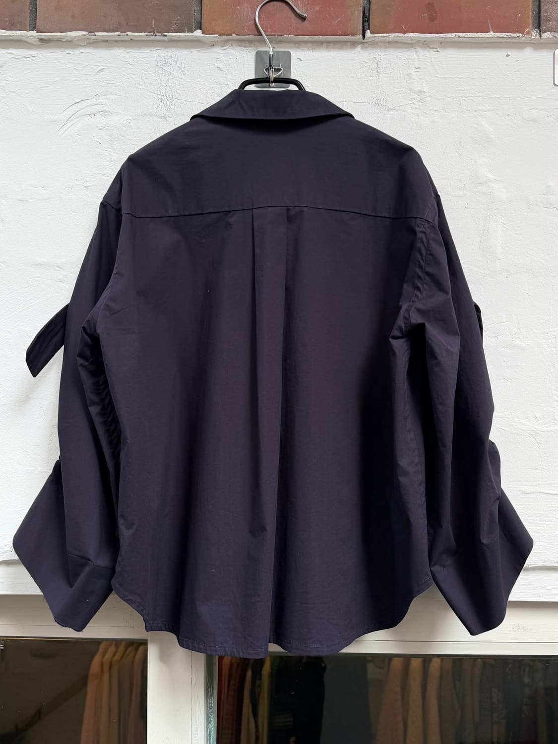 Roberts Wood 드로우스트링 블라우스 네이비 M 상품이미지7