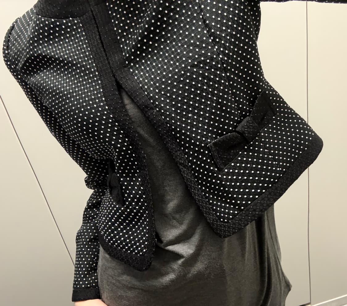 도트 리본 블랙 트위드 자켓 (44 추천) 상품이미지2