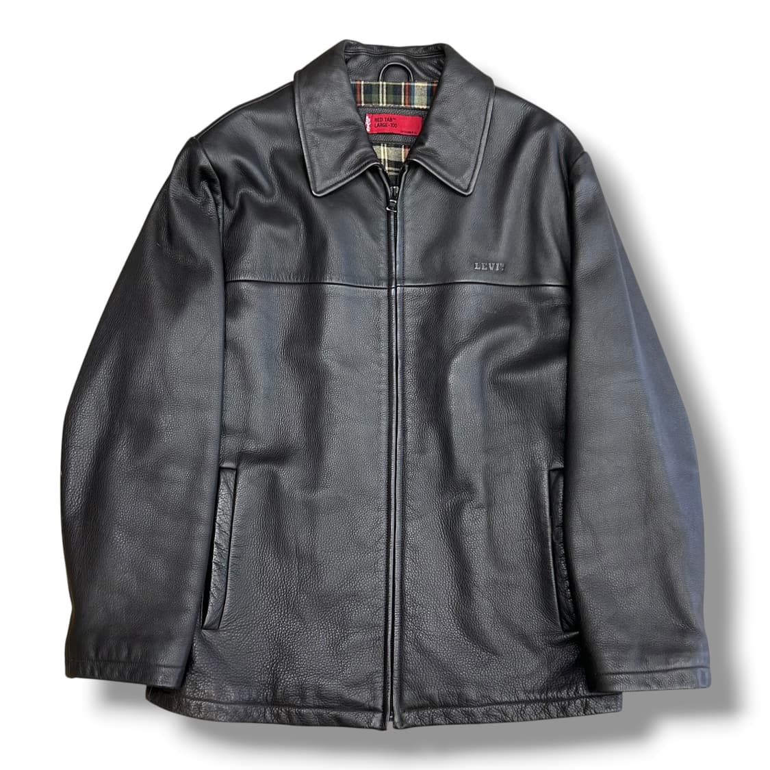 Levis 레드 탭 다크 브라운 소가죽 자켓 상품이미지1