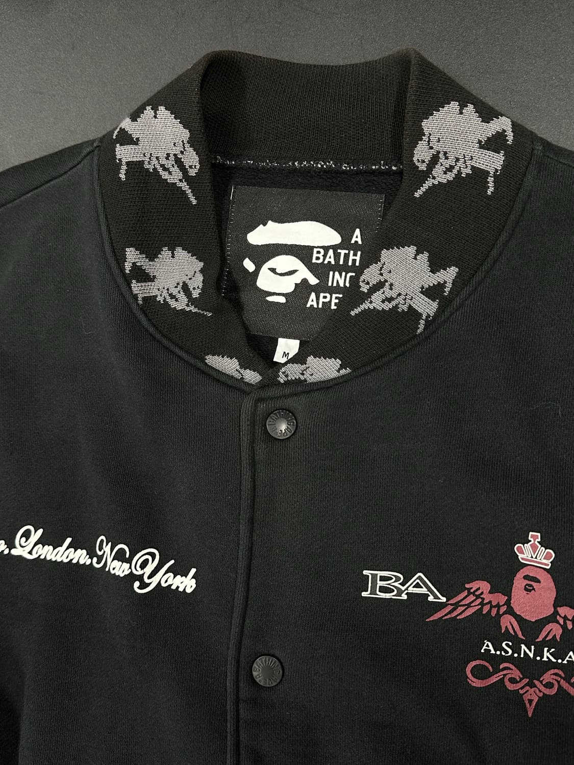 베이프 OG 니고 베이프 mr stash 코튼 바시티 자켓 상품이미지5