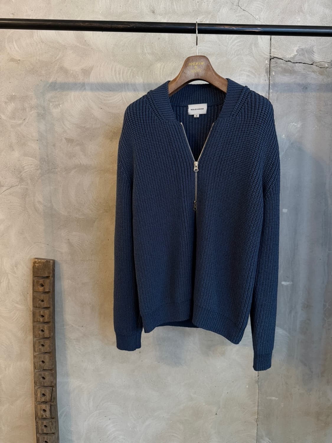 솔리드옴므 짚업 가디건 100 상품이미지1