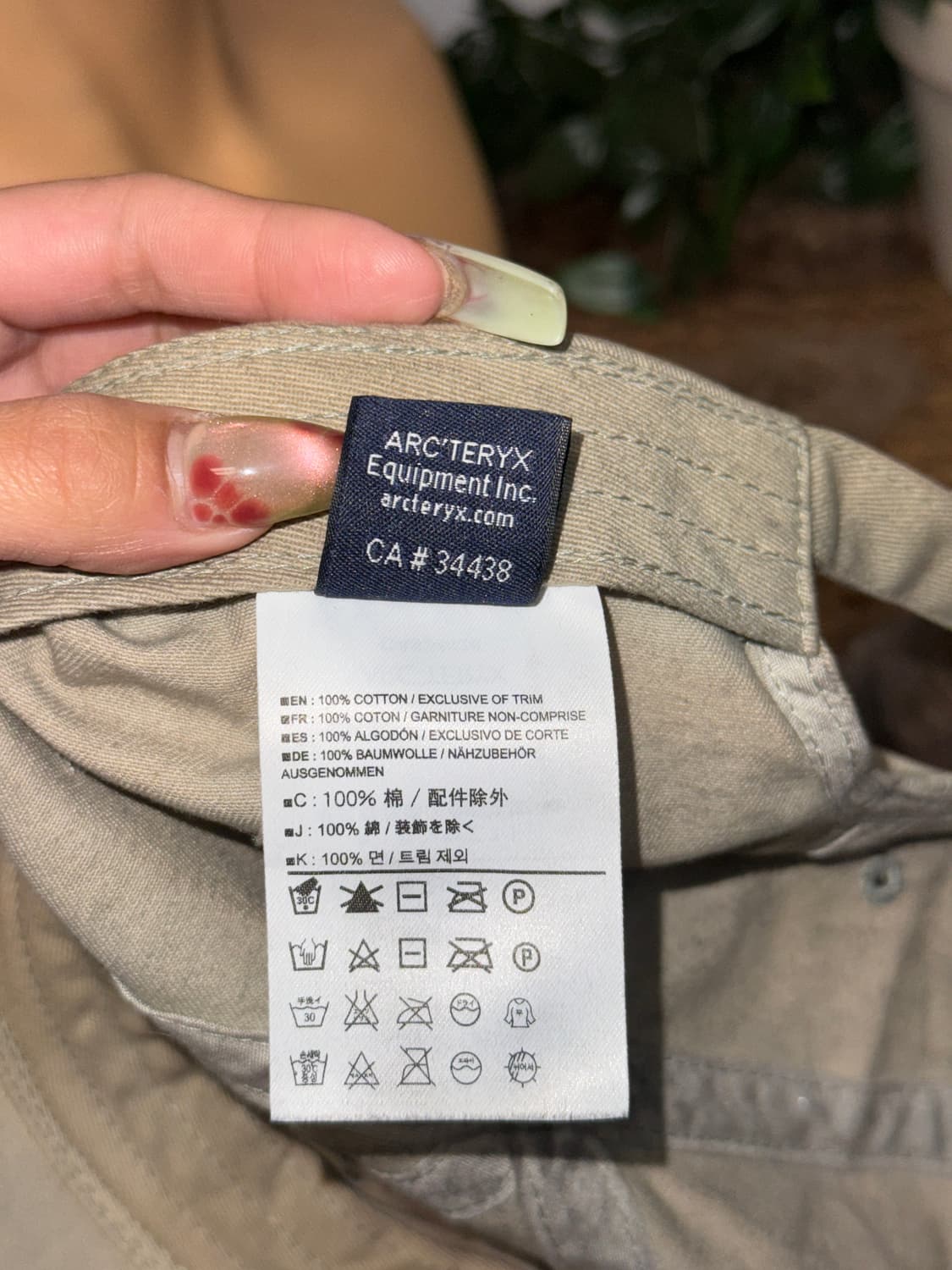 ARC’TERYX mute beige logo ball cap 상품이미지5