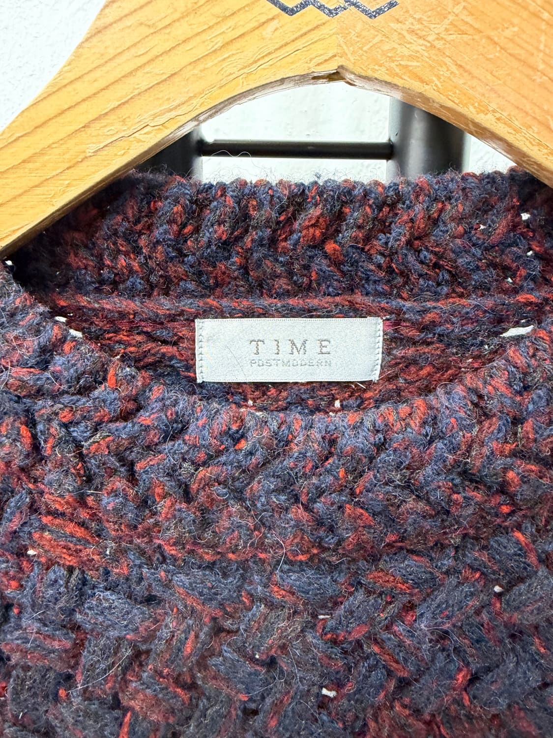 정품) 타임옴므 한섬 꽈배기 니트 스웨터 95 상품이미지5