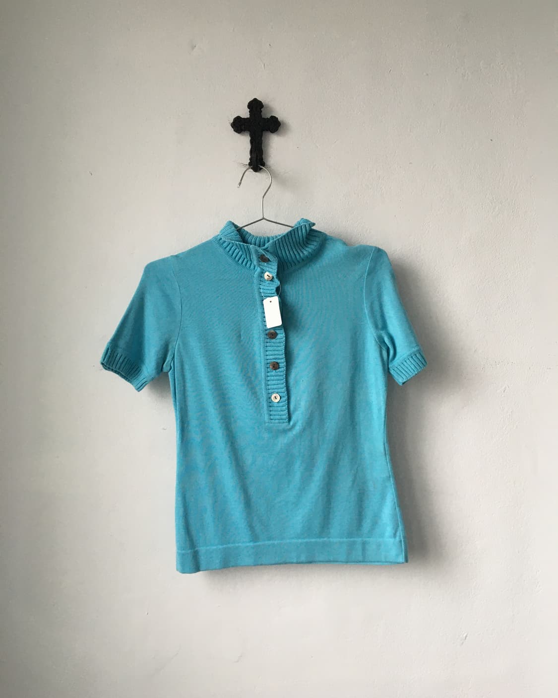 High neck button up knit 상품이미지1