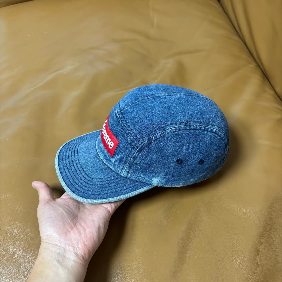 Supreme 슈프림 워시드 데님 캠프캡 모자 (Washed Denim) 상품이미지4