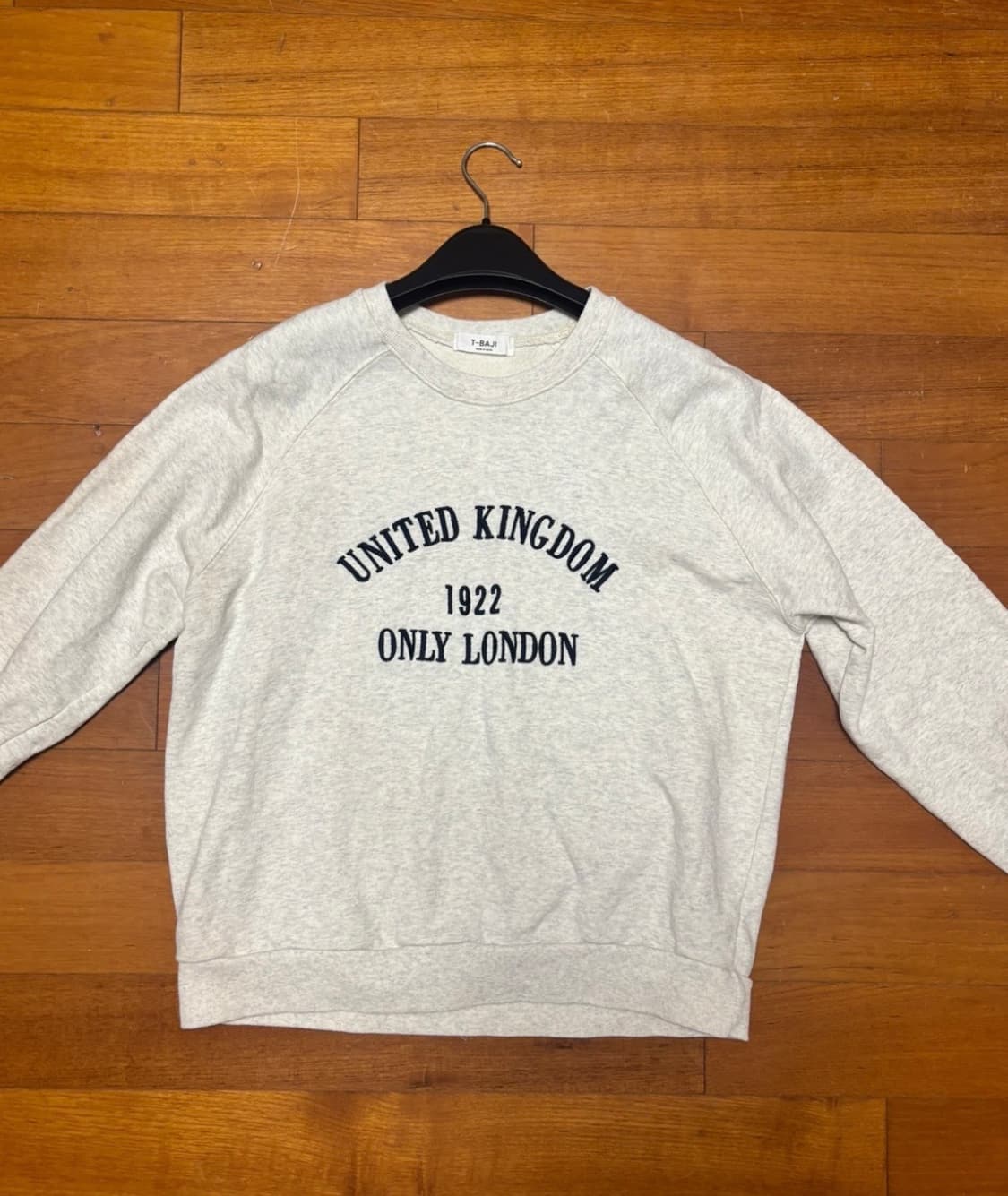 오트 그레이 맨투맨 상품이미지1