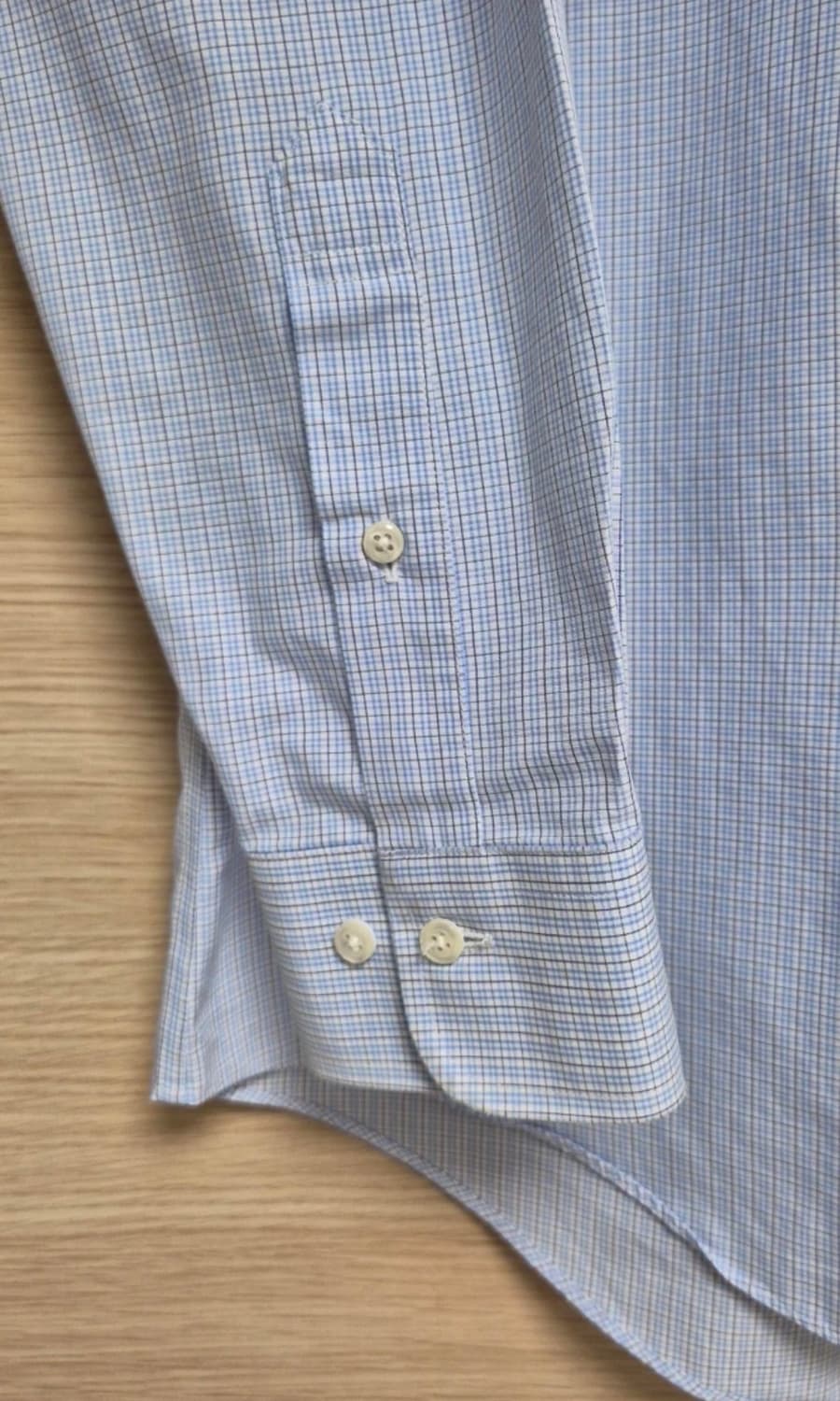 브룩스브라더스 반팔 체크 버튼다운 슬림핏 마드라스 셔츠 상품이미지4