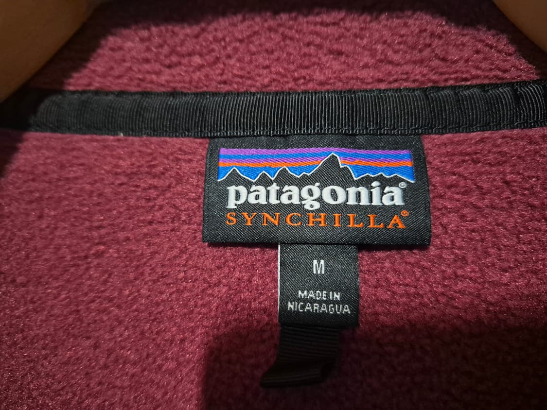 Patagonia synchilla 파타고니아 신칠라 버건디( M) 상품이미지6