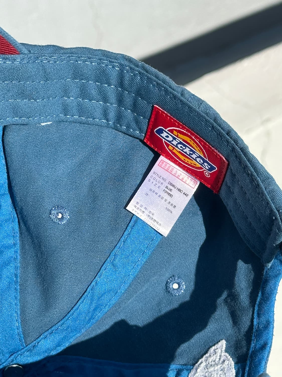 (새상품) [F] 디키즈 빈티지 로고 블루톤 볼캡 모자 상품이미지8