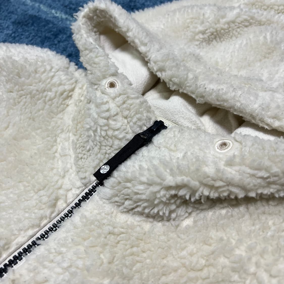 디스커버리 후리스 후드집업 아이보리 상품이미지5