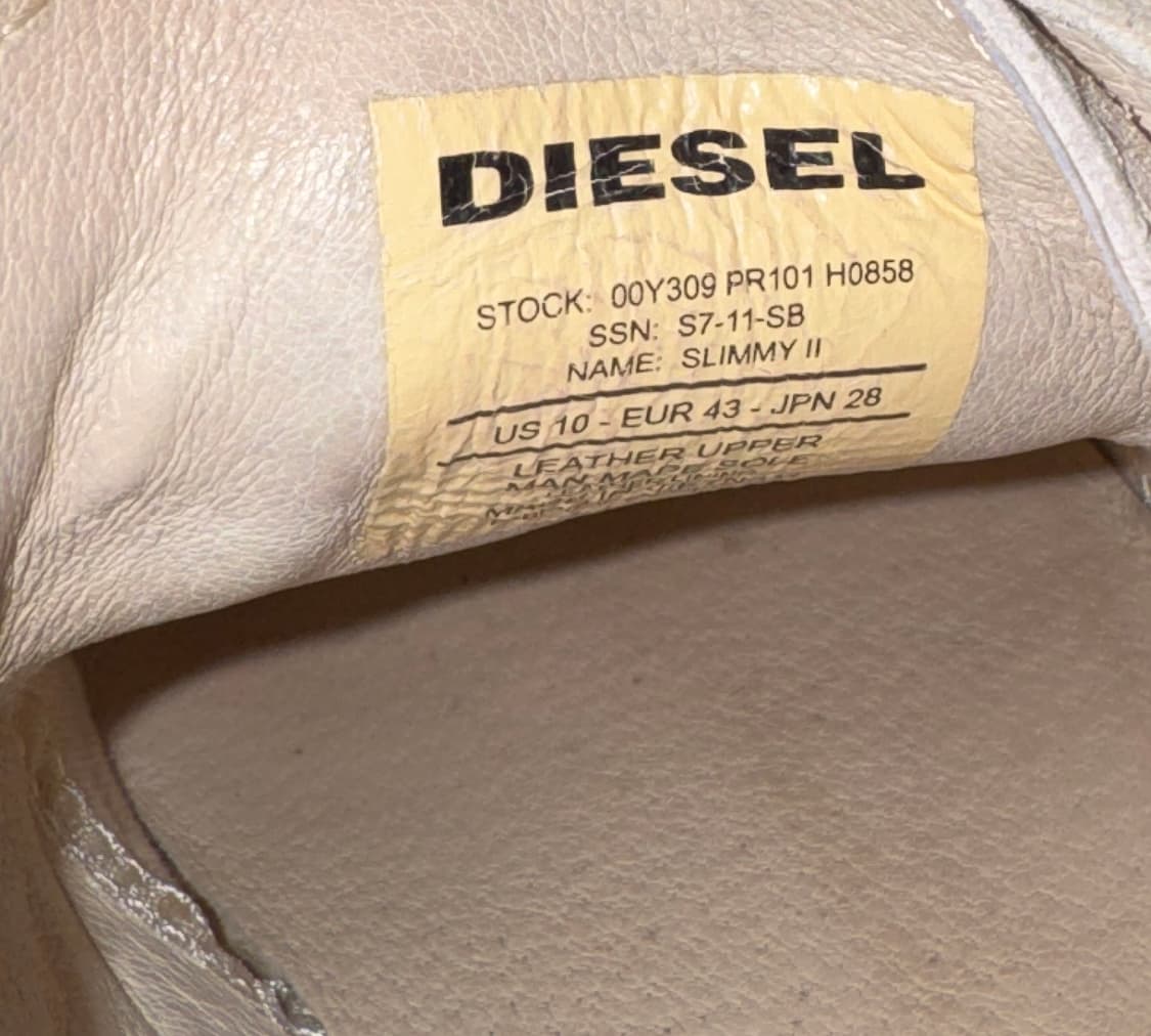 Diesel 디젤 빈티지 스트라이프 신발 280cm 상품이미지5