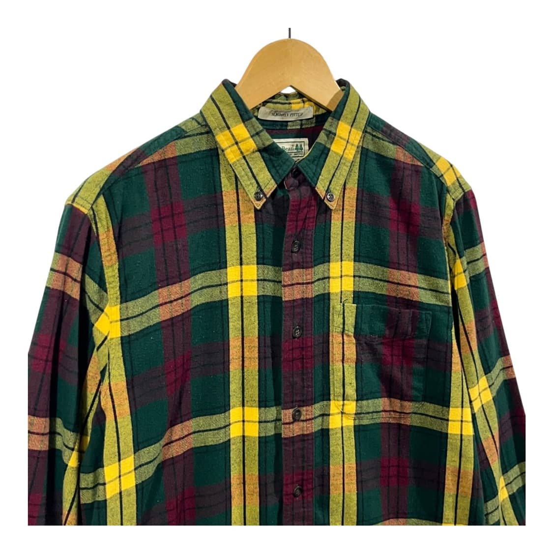 [LL Bean] 엘엘빈 헤비코튼 원포켓 체크셔츠 상품이미지2