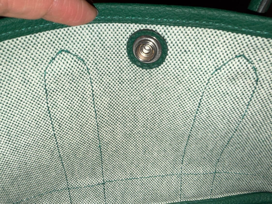 (풀구성/새상품급) 에르메스 가든파티 23 미니 캔버스 백 상품이미지7